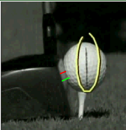 tiger woods ball at impact